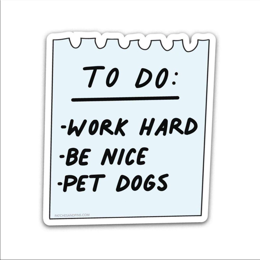 🥠 3/$10 To Do List Vinyl Sticker by Patches and Pins